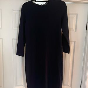 Vince long sleeve navy blue dress
